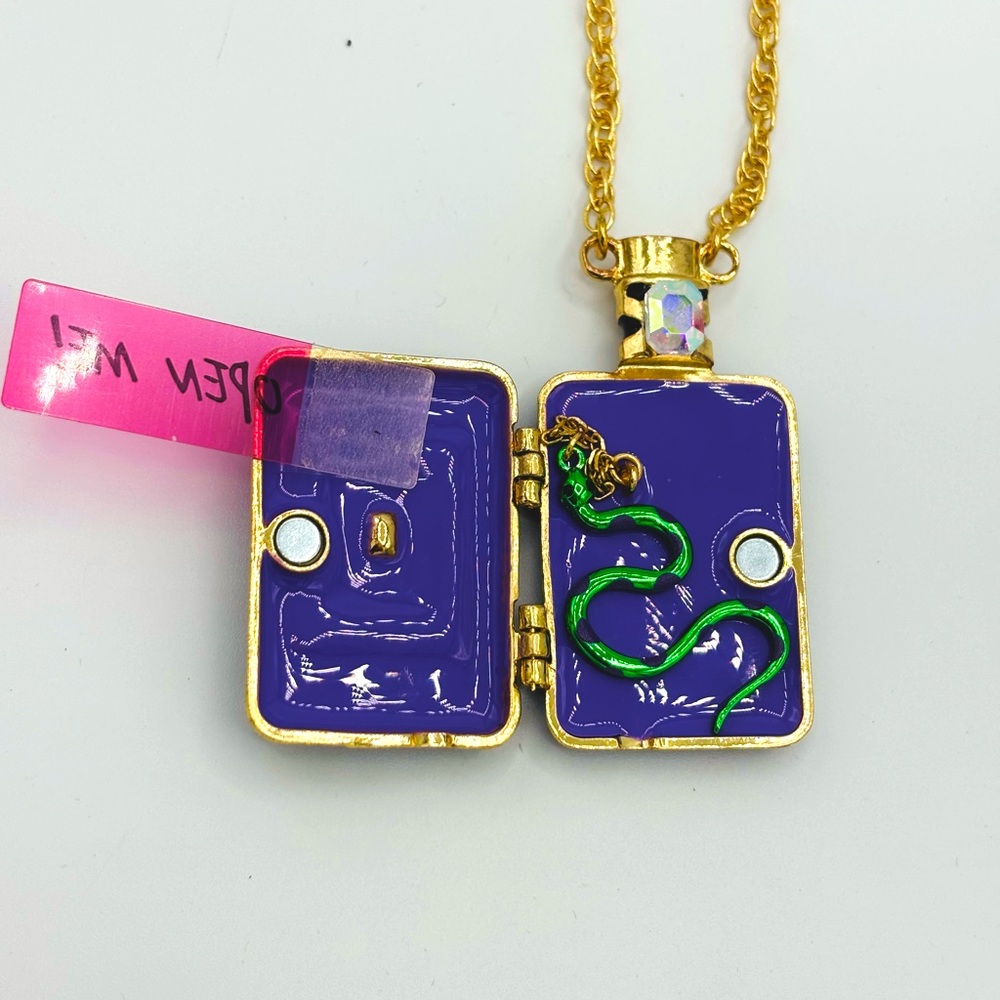 Betsey Johnson Faux-Stone Halloween Poison Potion Pendant Necklace - Picture 3 of 7